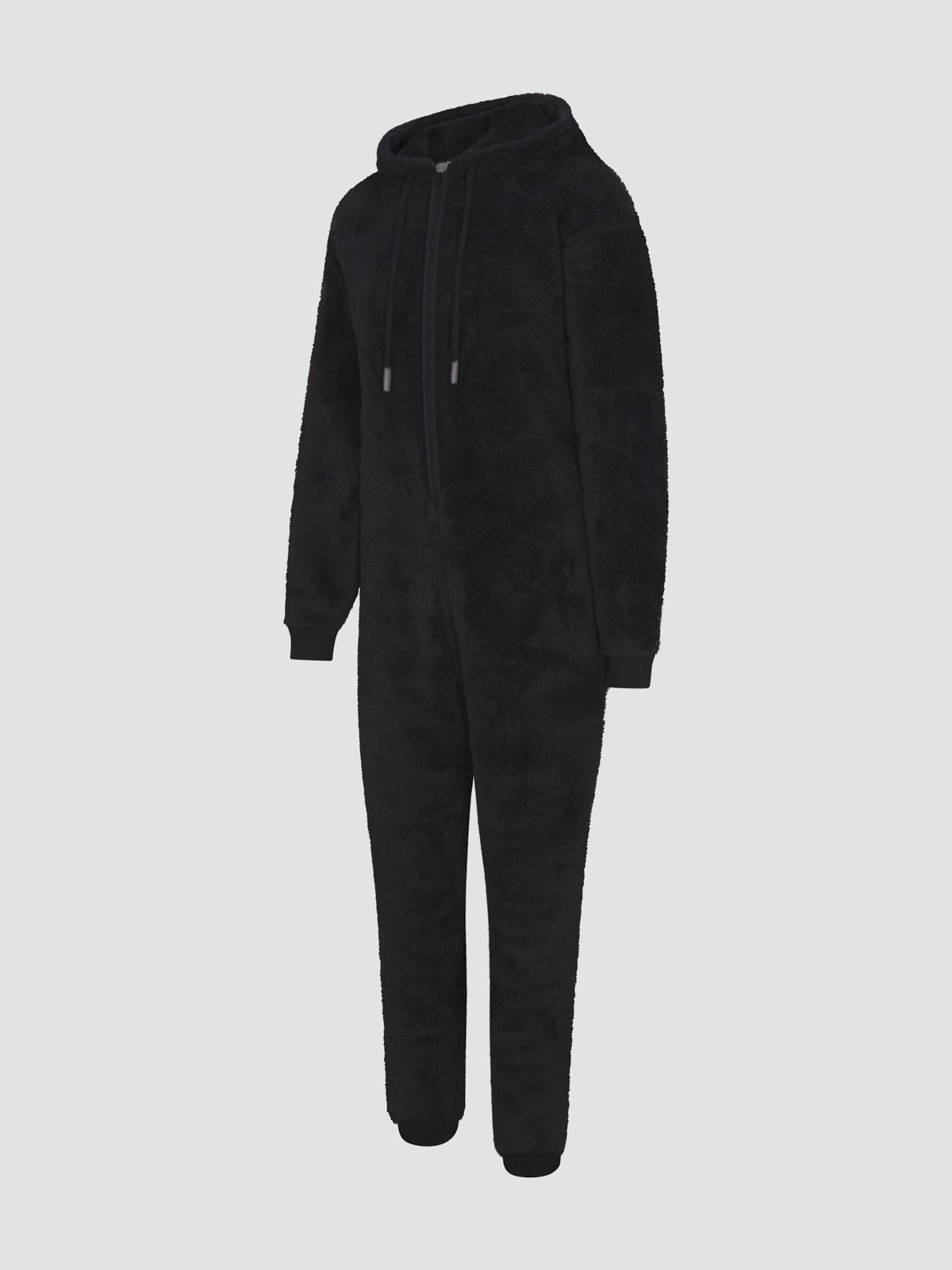 Undercover Softie Hooded Onesie in Black | SAVAGE X FENTY