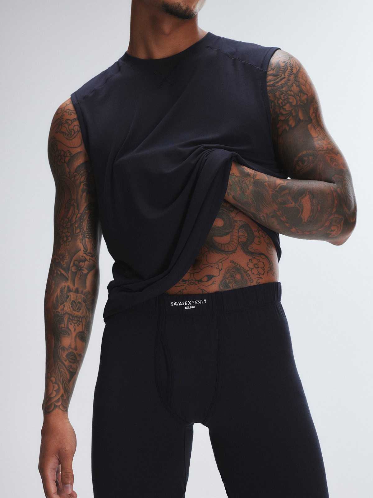 Homme Base Long John in Black | SAVAGE X FENTY