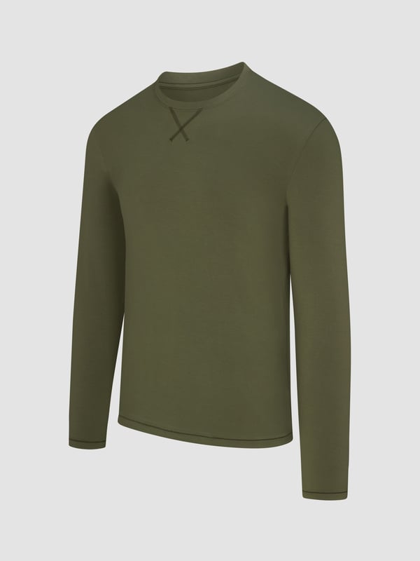 Homme Base Long Sleeve Sleep Top in Green | SAVAGE X FENTY