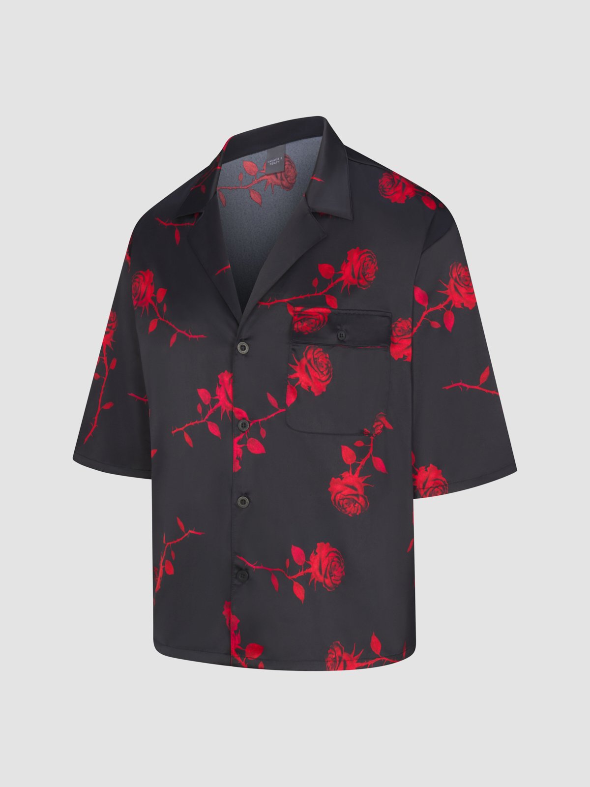 Midnight Rose Satin Sleep Shirt