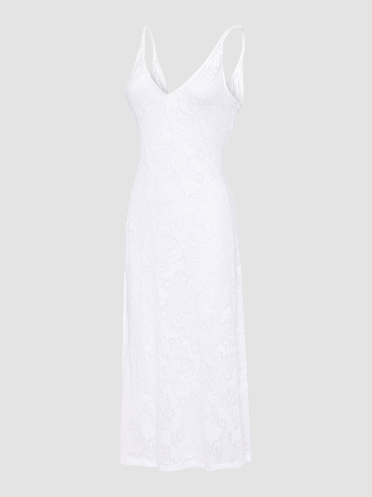 Floral Burnout Sleep Maxi Dress in White | SAVAGE X FENTY