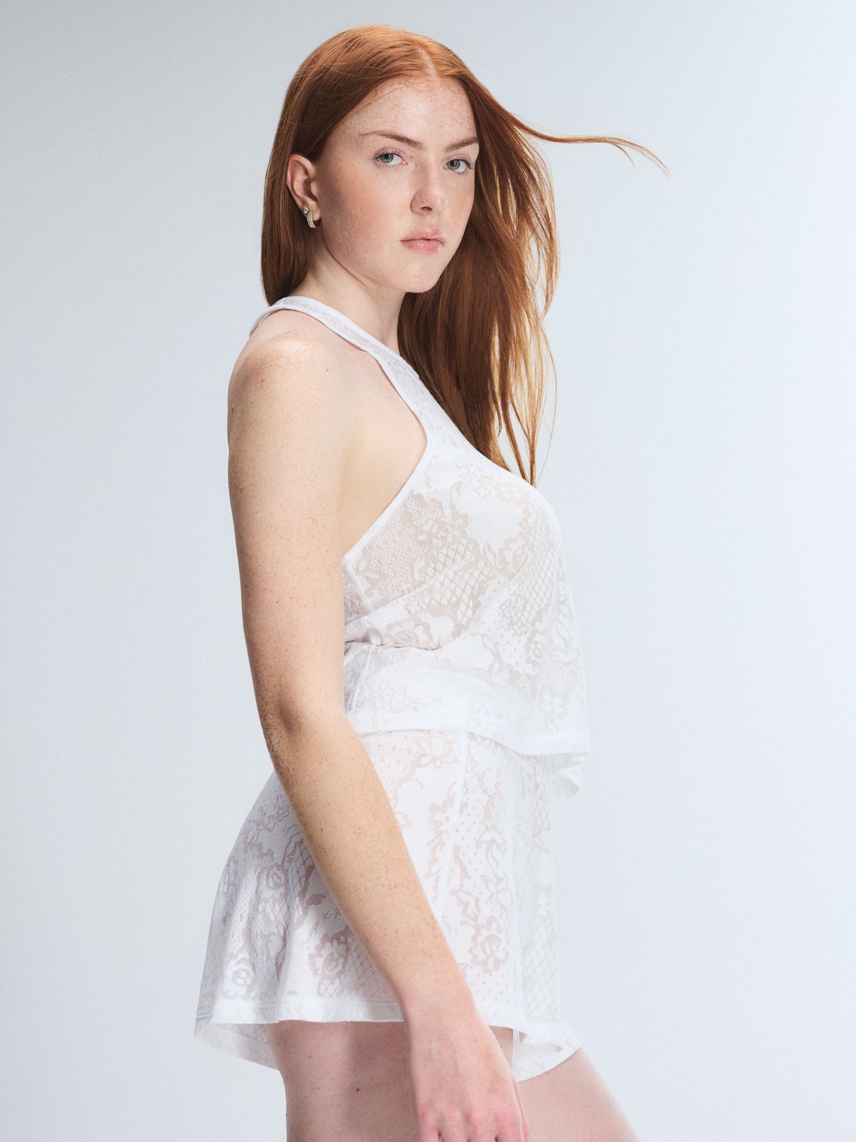 Floral Burnout Sleep Short