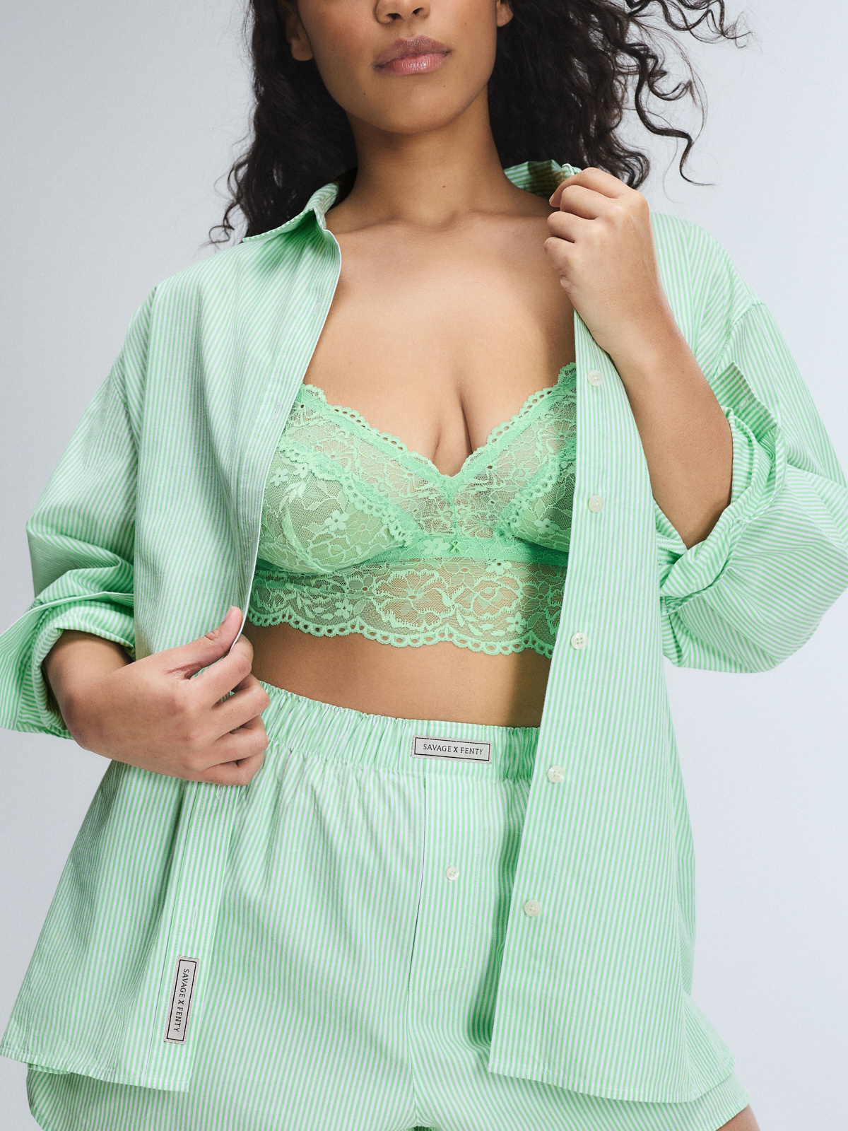 Kickback Casuals Sleep Boxerette Short in Green | SAVAGE X FENTY