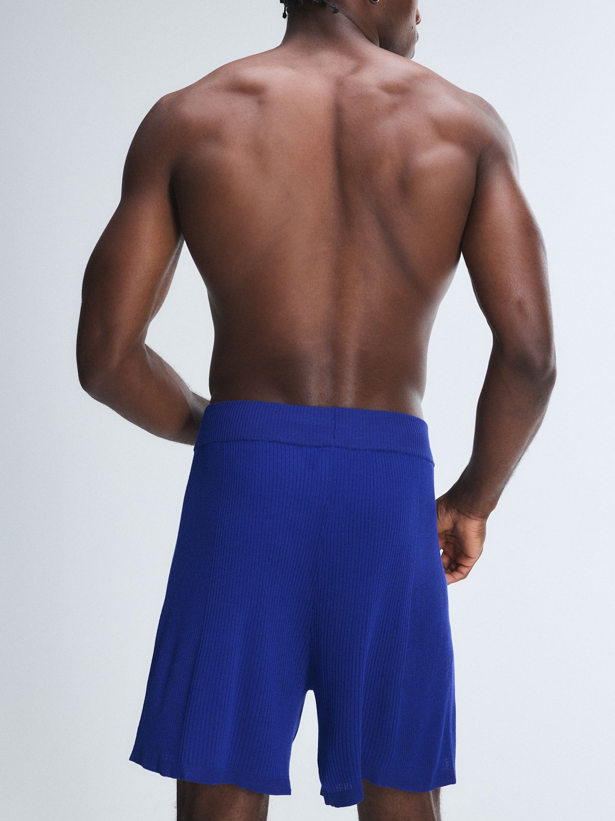 Sheer For It Knit Sleep Short in Blue | SAVAGE X FENTY