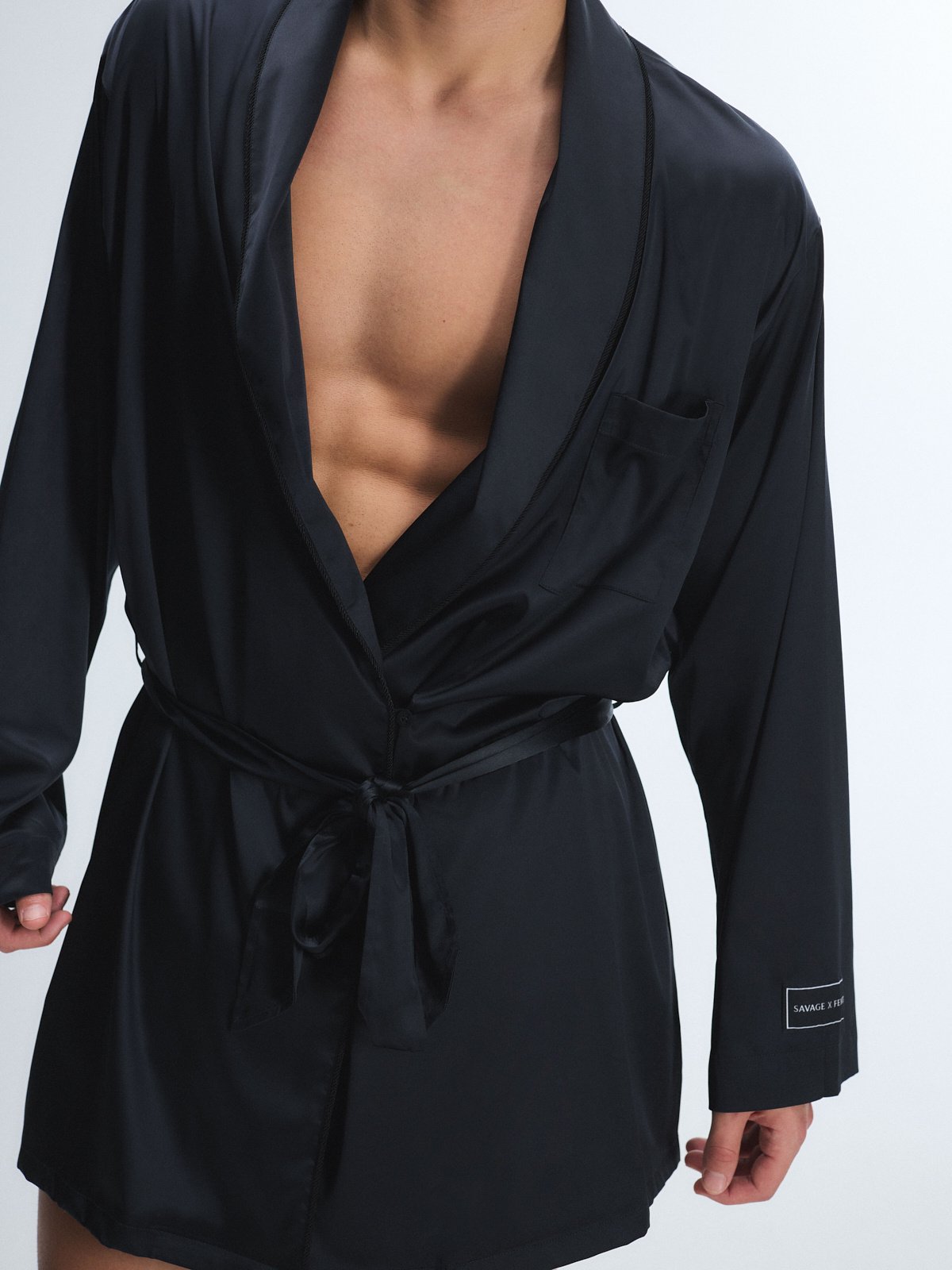 Smooth Suitor Wedding Satin Smoking Jacket