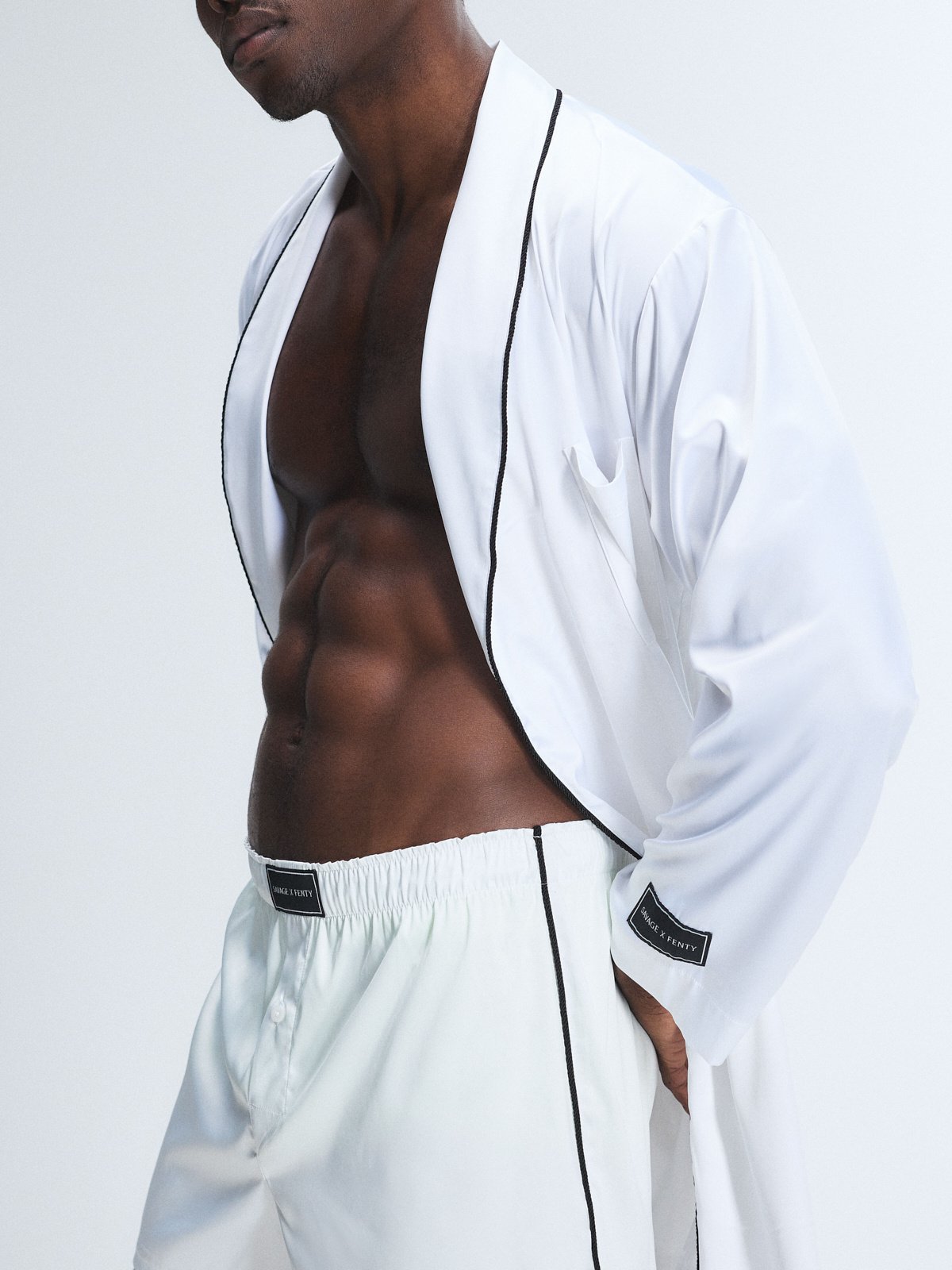 Smooth Suitor Wedding Satin Smoking Jacket