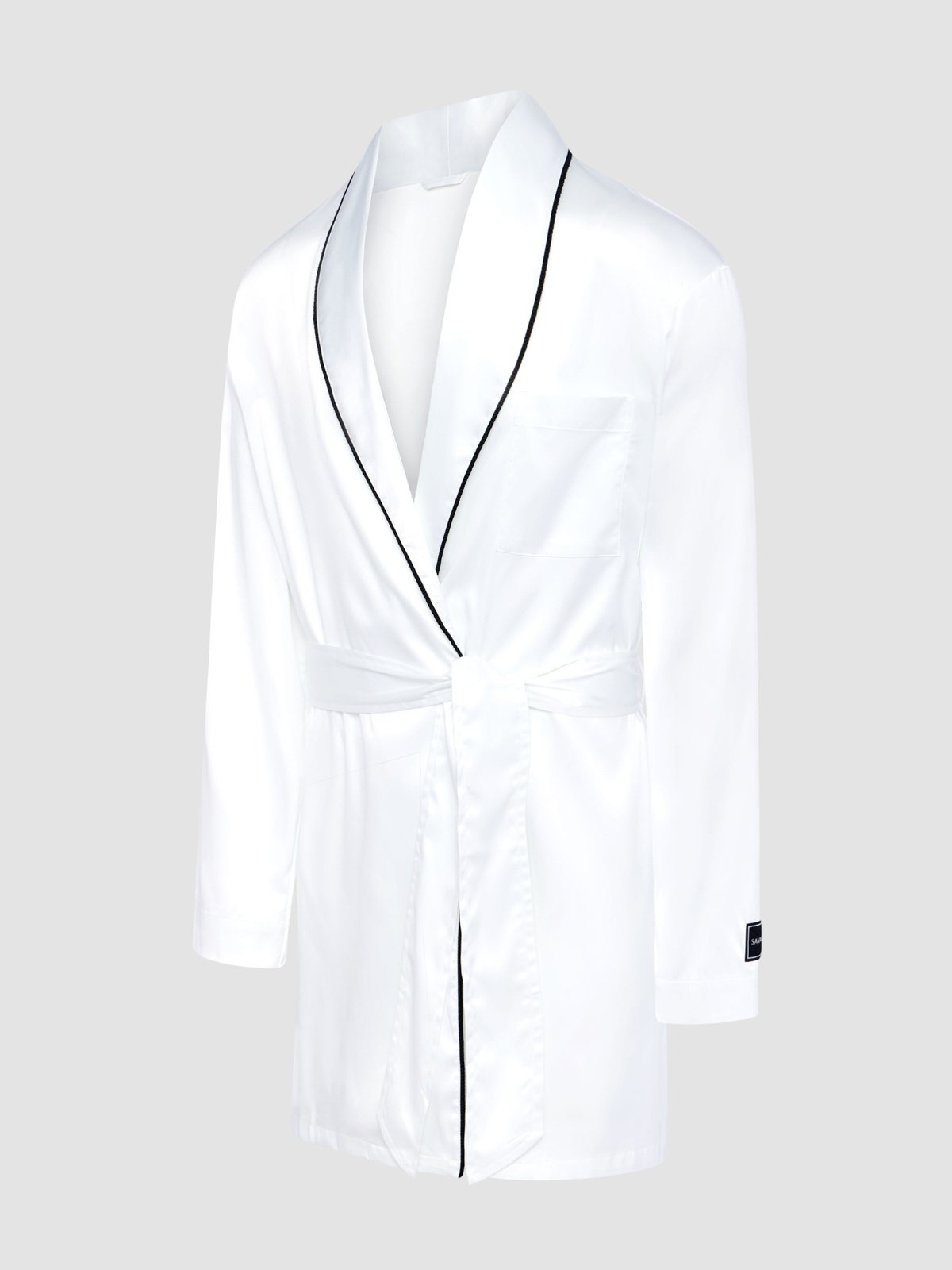 Smooth Suitor Wedding Satin Smoking Jacket