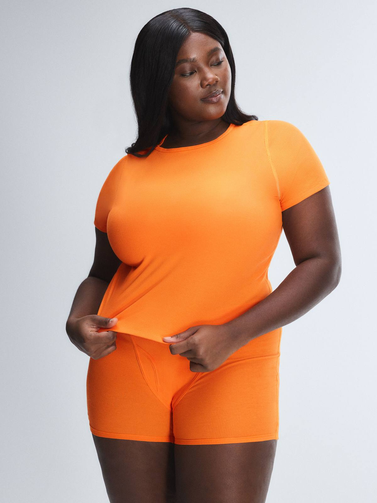 Cruise Control Sleep Short in Orange | SAVAGE X FENTY