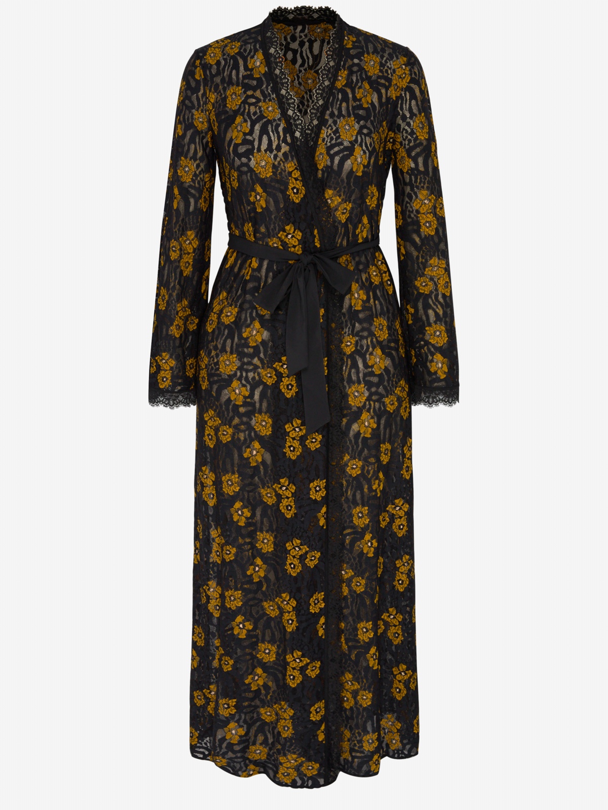 Feline Floral Sleep Robe