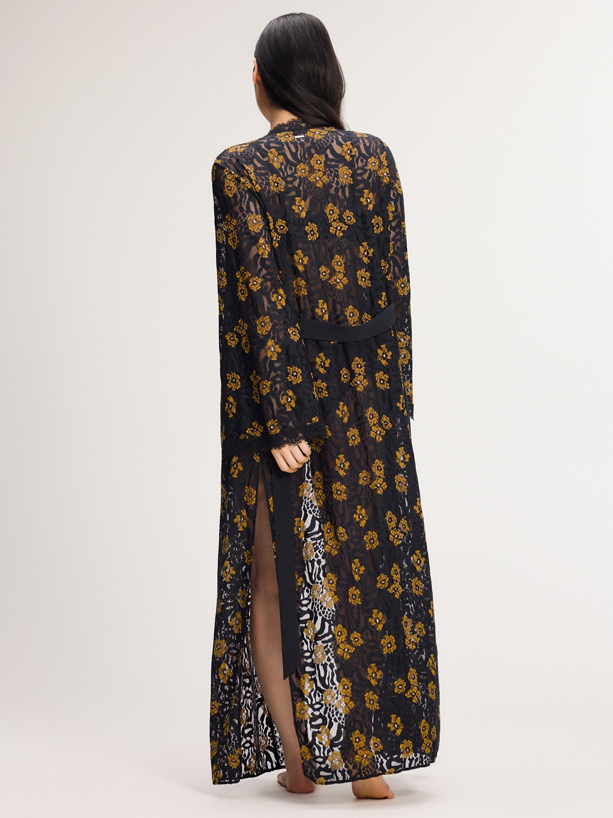 Feline Floral Sleep Robe