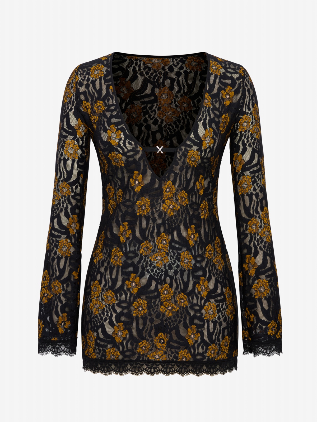 Feline Floral Shift Dress