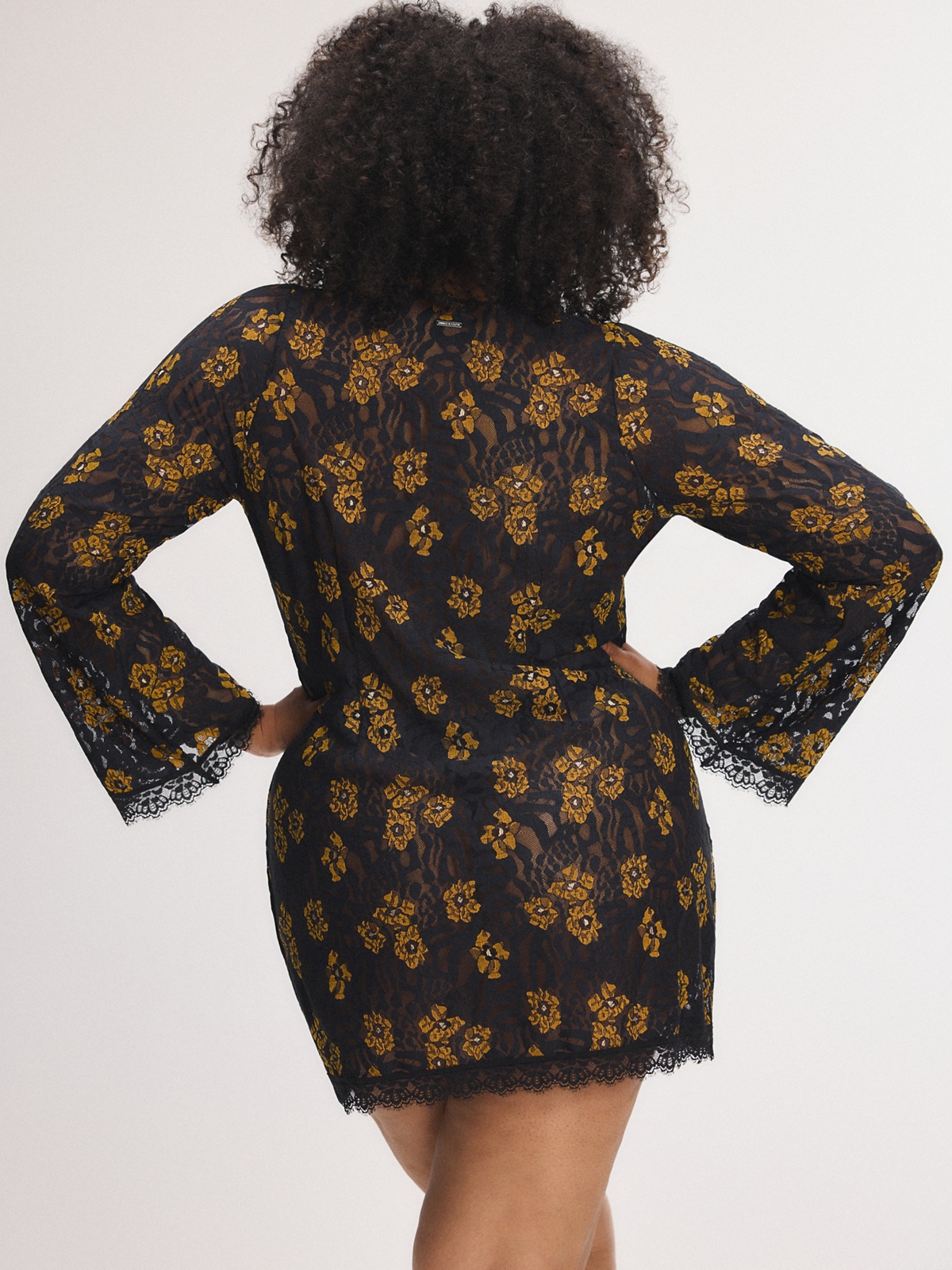 Feline Floral Shift Dress