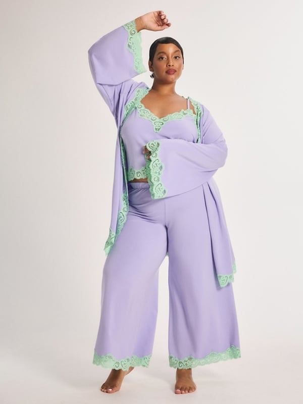 Swirly Girly Modal Short Robe
