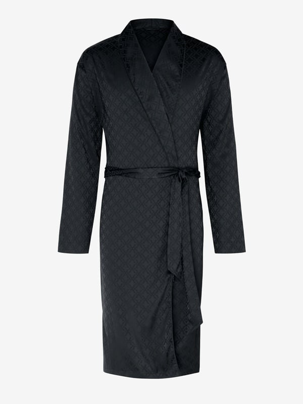 Savage X Satin Jacquard Mid-Length Robe