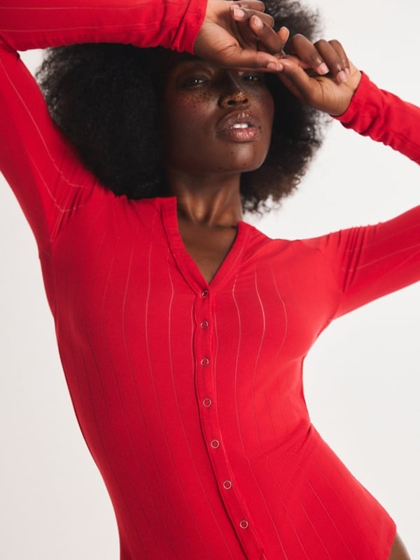 Sleek Stitch Sleep Snap Romper