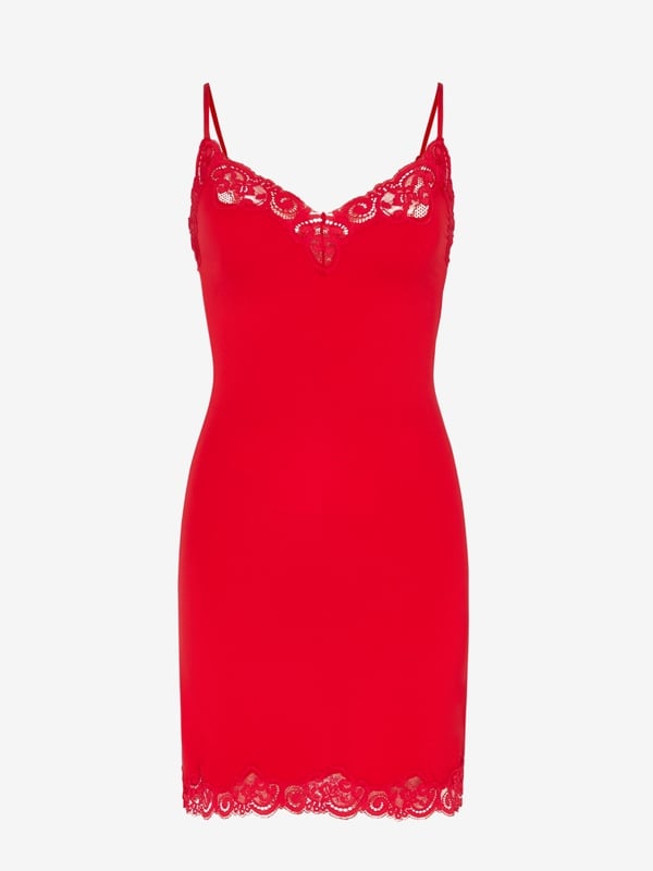 Swirly Girly Modal V-Neck Slip Dress