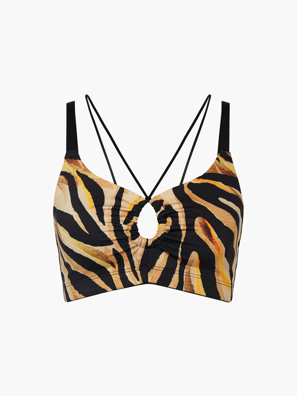 Wildcat LowImpact Sports Bra in Brown & Multi SAVAGE X FENTY UK