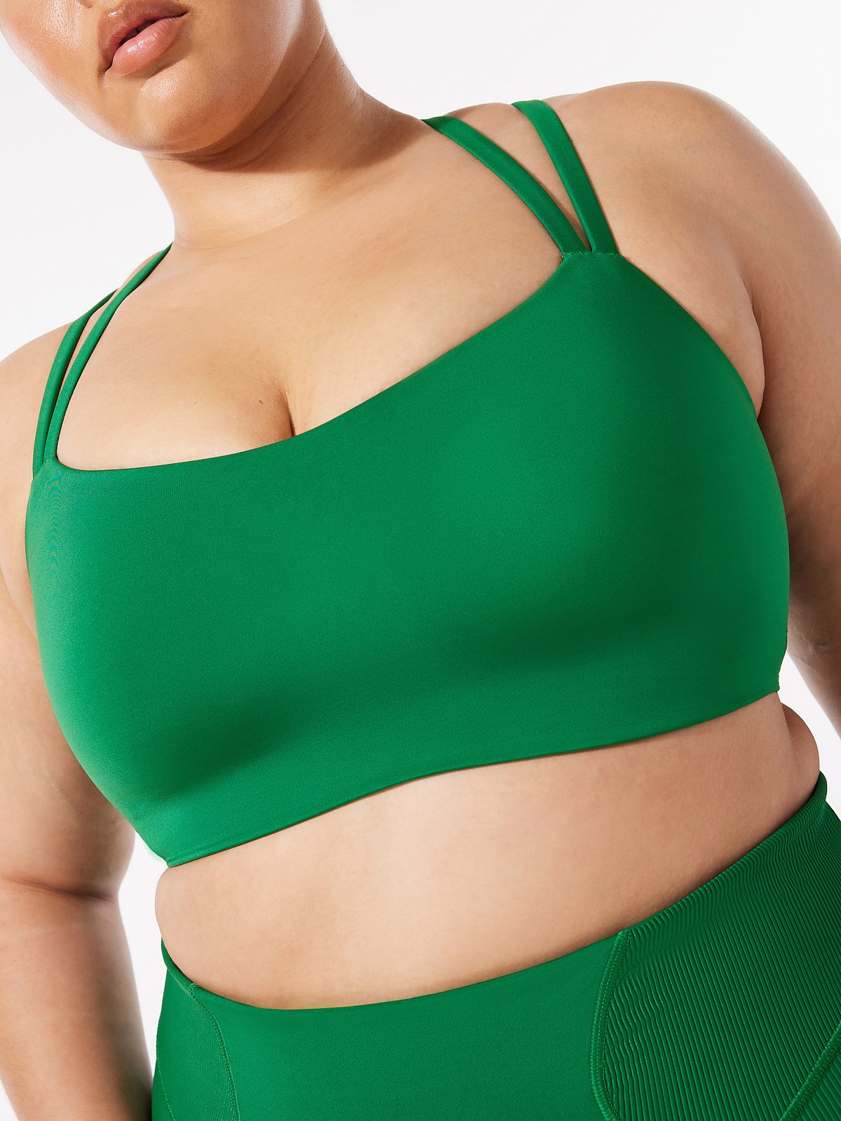 On Rihpeat Low-Impact Sports Bra in Green SAVAGE X FENTY