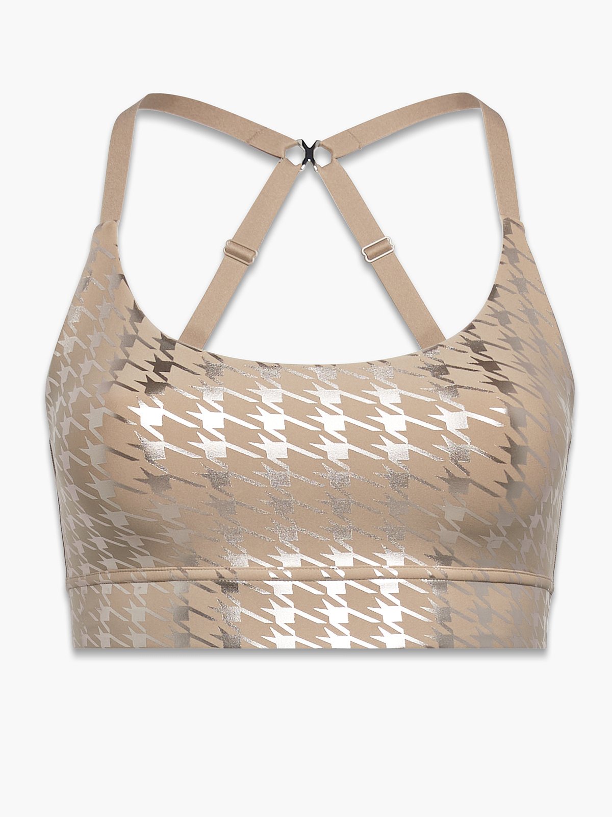 Band-It Houndstooth Low-Impact Sports Bra