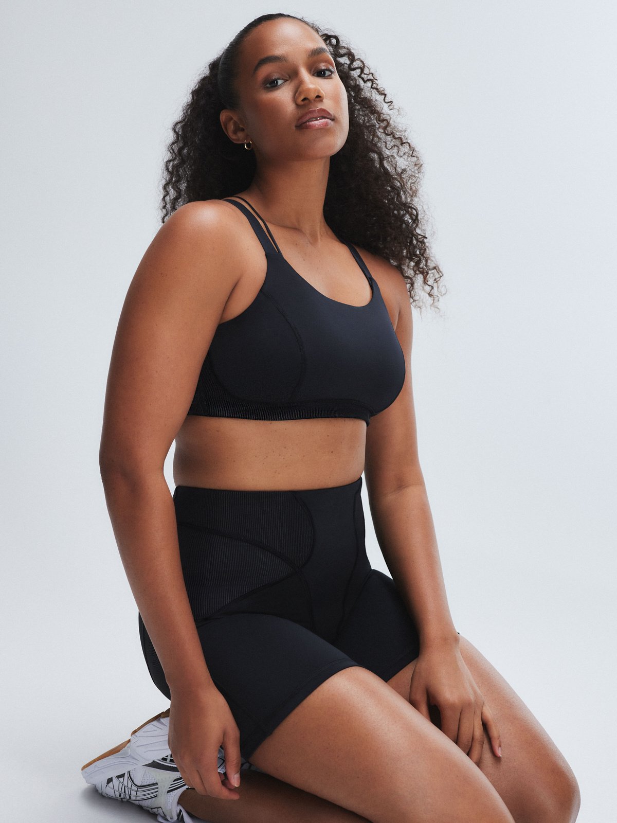 Curve Alert High-Impact Rib Sports Bra