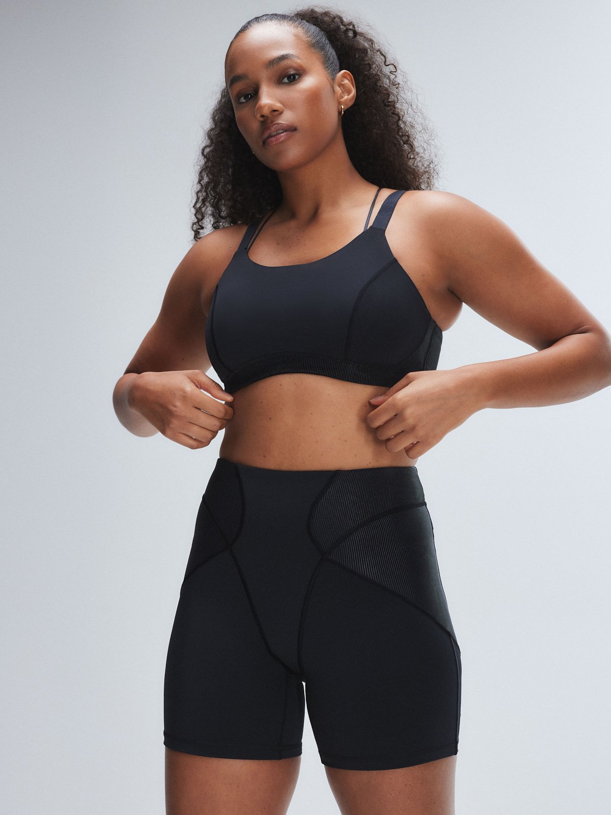 Curve Alert High-Impact Rib Sports Bra