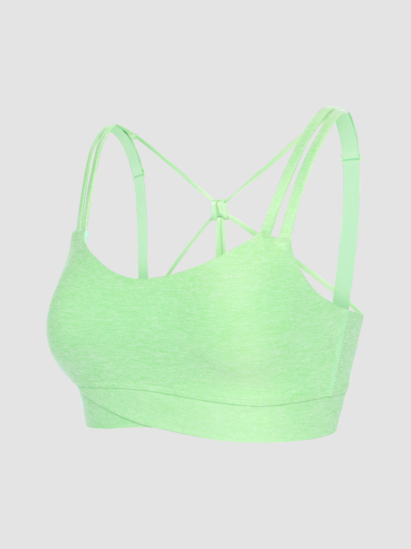 Supple Flex Low-Impact Crossover Sports Bra in Green | SAVAGE X FENTY