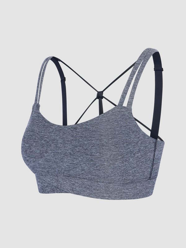 Supple Flex Low-Impact Crossover Sports Bra in Grey | SAVAGE X FENTY