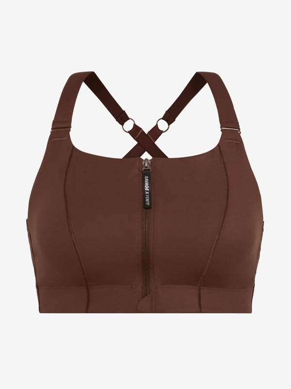 Cool Curves High-Impact Zip-Up Sports Bra