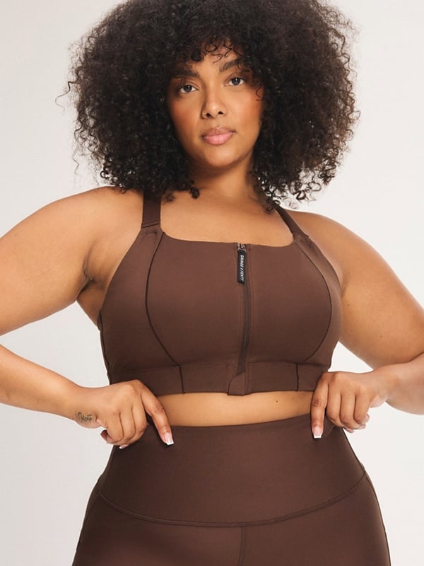 Cool Curves High-Impact Zip-Up Sports Bra