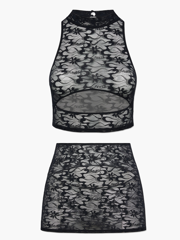 SAVAGE X FENTY Bralette Skirt Set £30.00 - PicClick UK