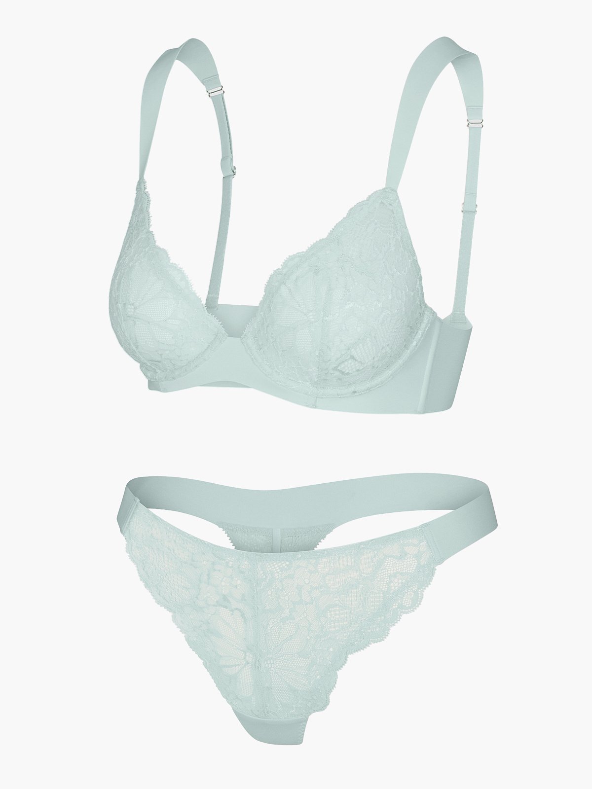 Bold Lace Thong 2-Piece Set