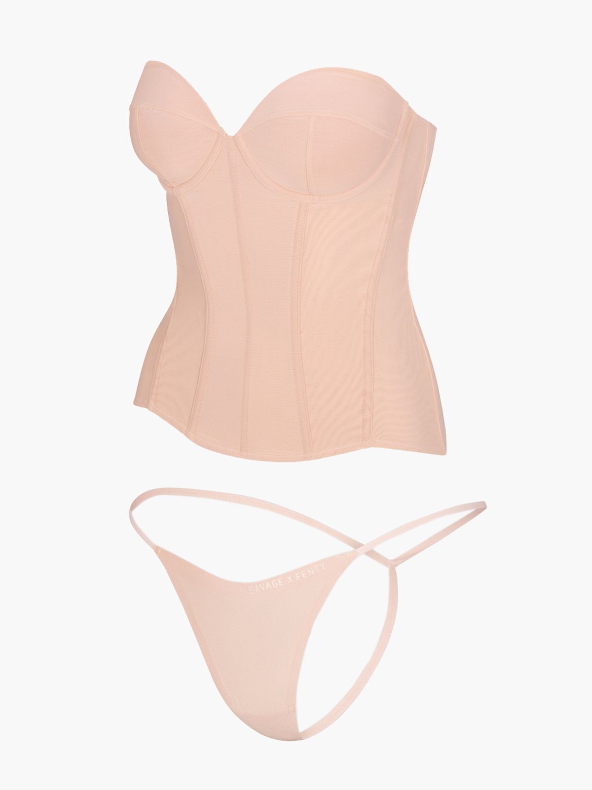 Centre Fold Corset 2-Piece Set