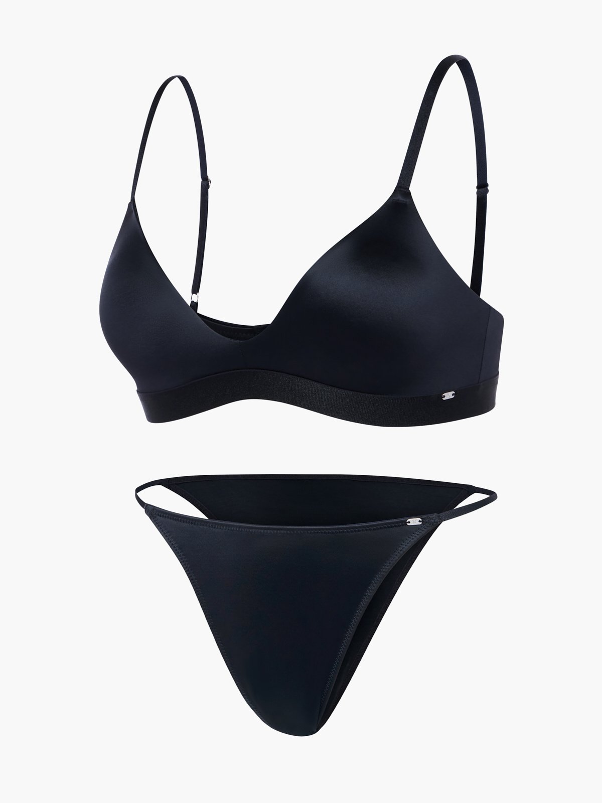 Slipper Satin Bralette 2-Piece