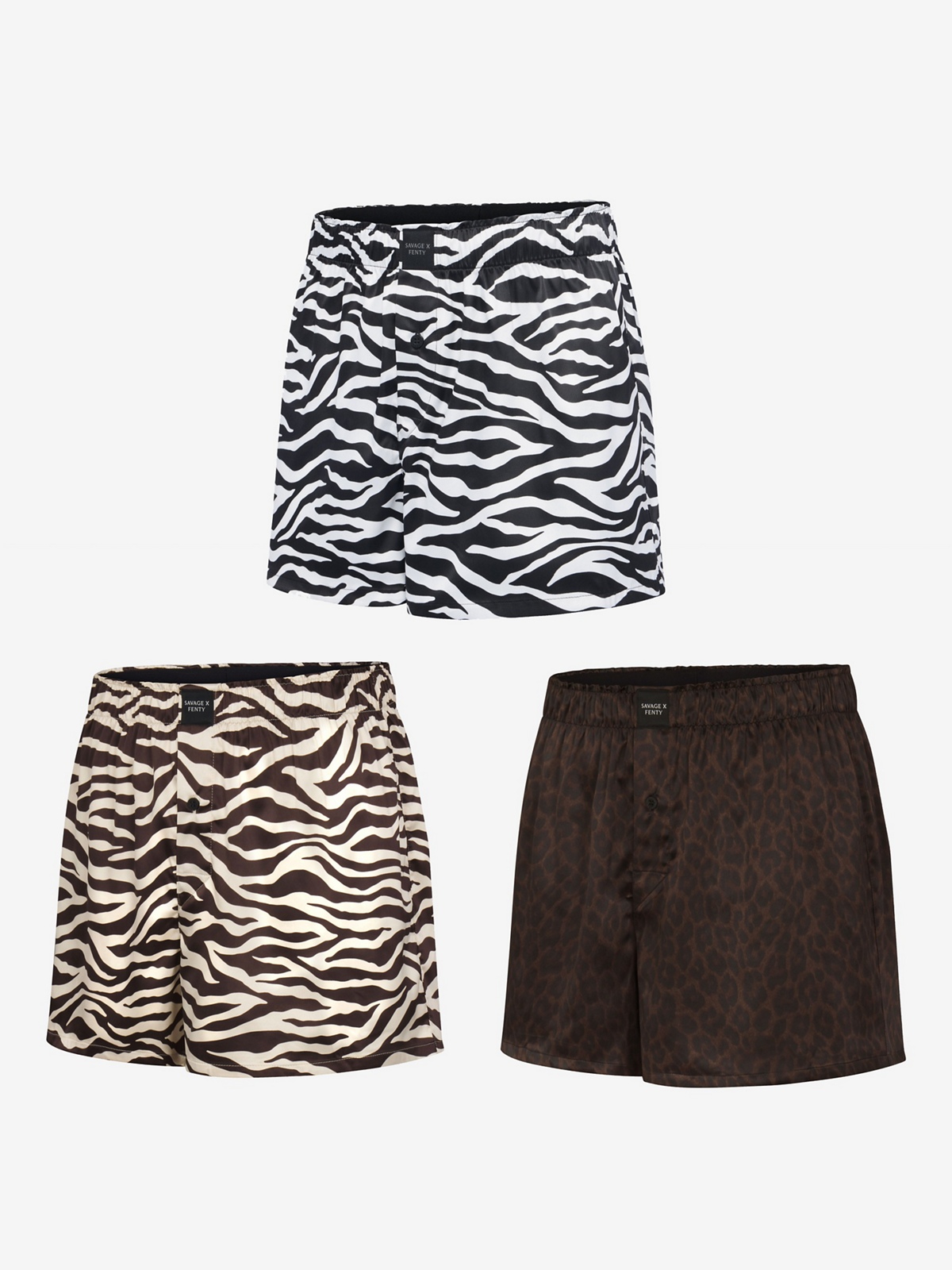 Savage X Satin Boxers 3-Piece Set
