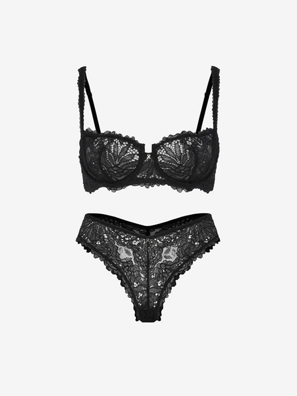 Romantic Corded Lace 2-Piece Set