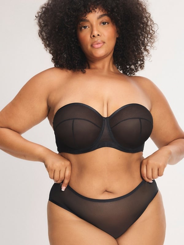 Sheer X Strapless 2-Piece Set