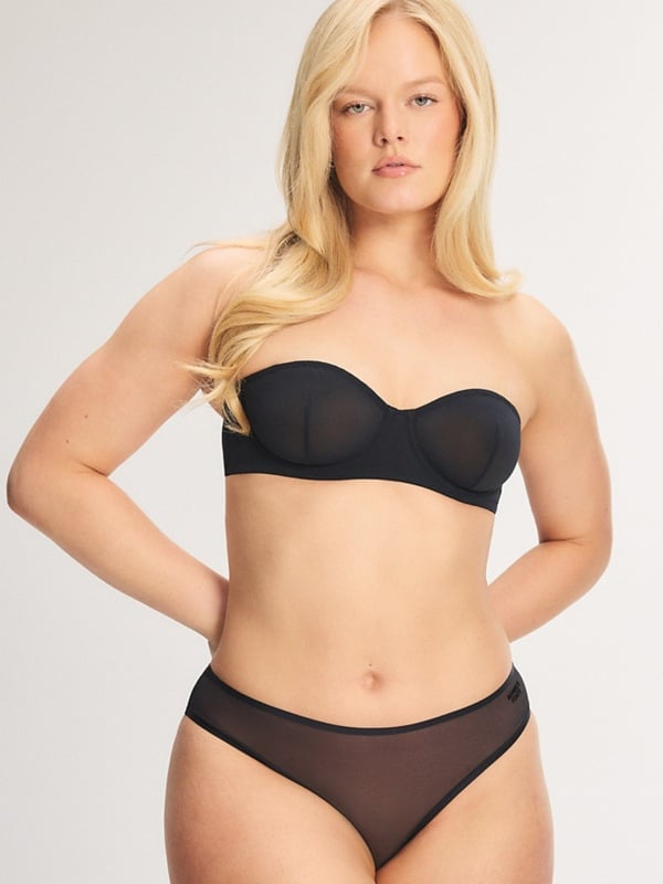 Sheer X Strapless 2-Piece Set