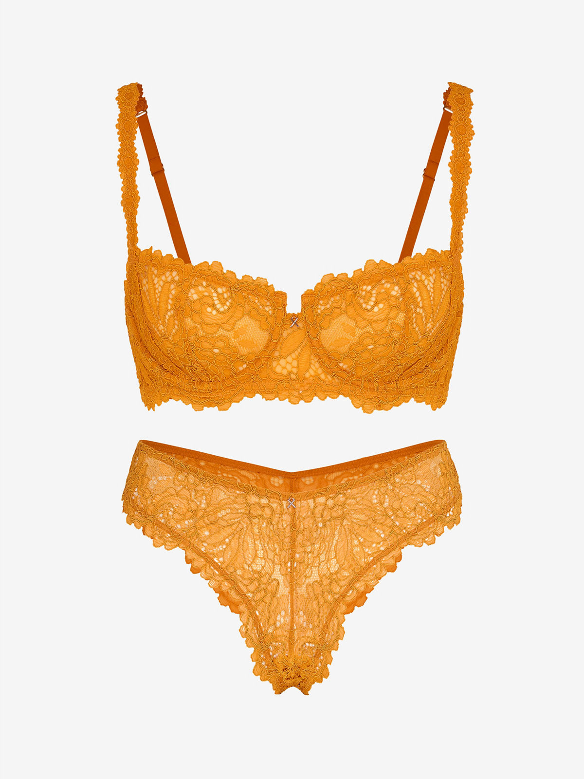 Romantic Corded Lace Balconette 2-Piece Set - Savage