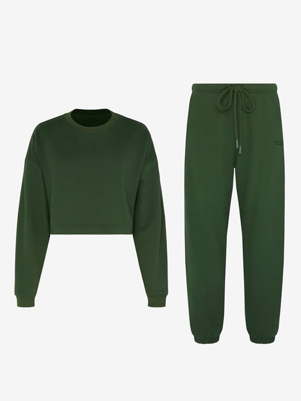 Weekender Fleece Cropped  2-Piece Set