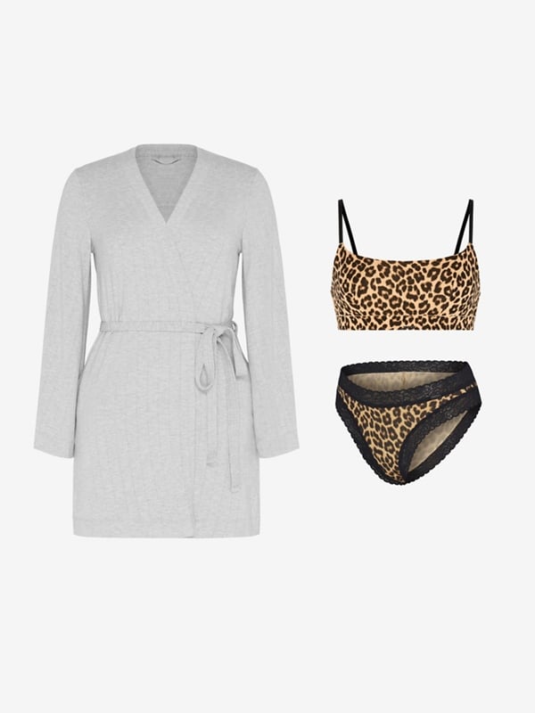 Sleek Stitch Robe 3-Piece Set
