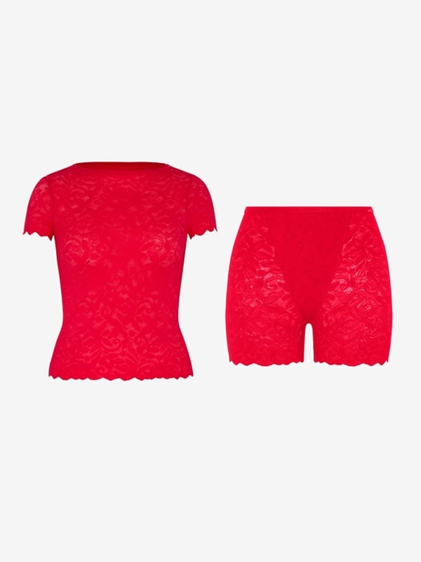Lacy Dreams Tee 2-Piece Set