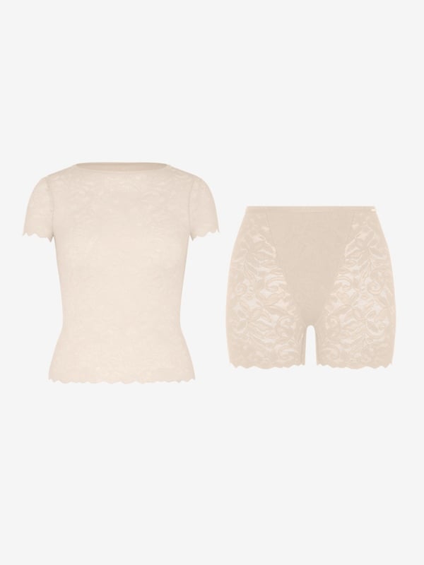 Lacy Dreams Tee 2-Piece Set