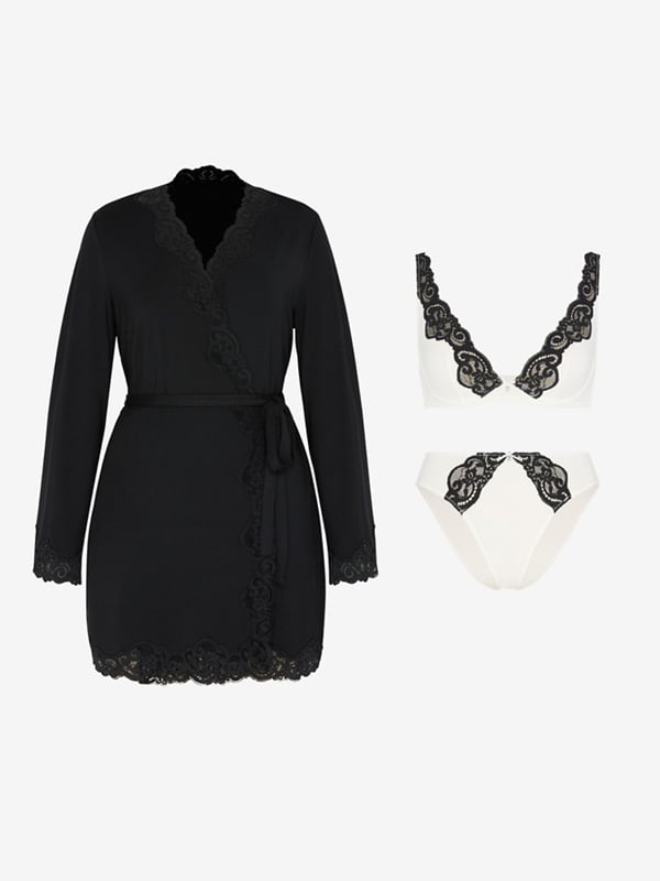 Swirly Girly Robe 3-Piece Set