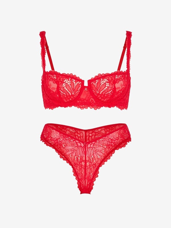 Romantic Corded Lace 2-Piece Set