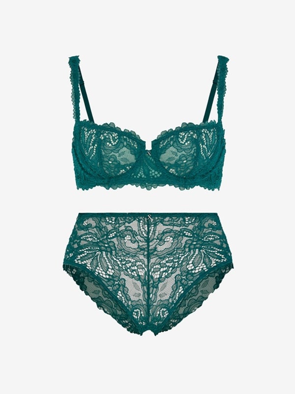 Romantic Corded Lace Hipster 2-Piece Set