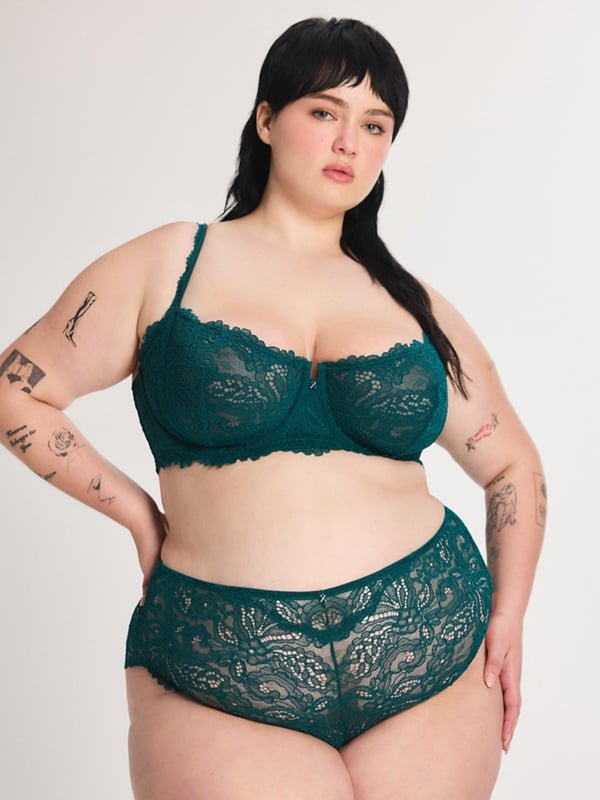 Romantic Corded Lace Hipster 2-Piece Set