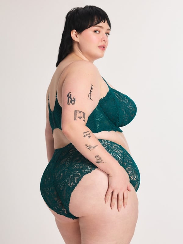 Romantic Corded Lace Hipster 2-Piece Set