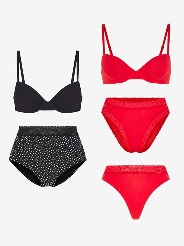 Cotton Essentials Padded Demi 5-Piece Set