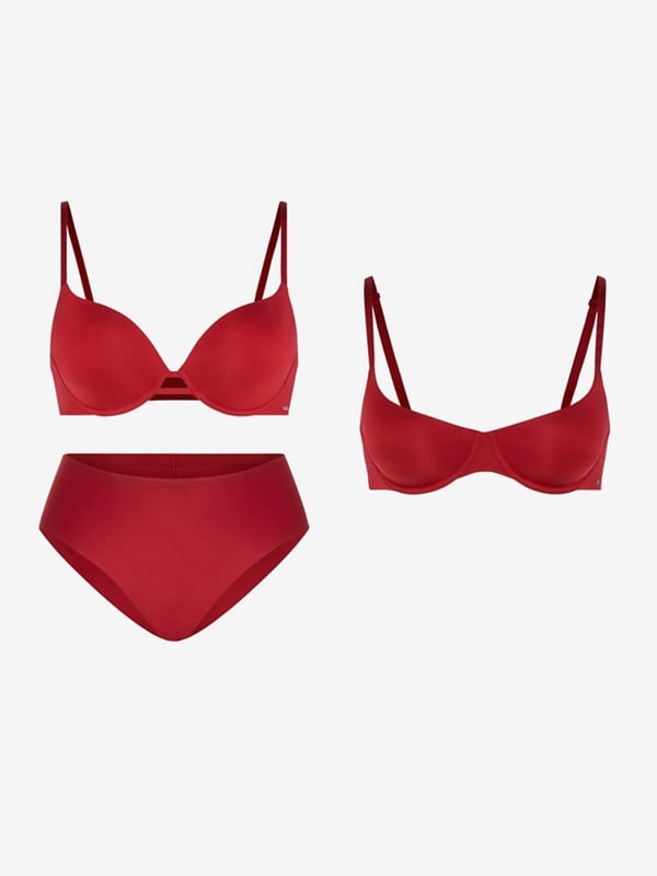 NEW Microfiber Plunge Bra 3-Piece Set