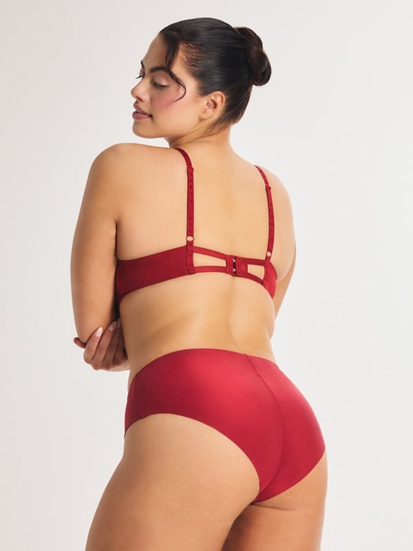 NEW Microfiber Plunge Bra 3-Piece Set